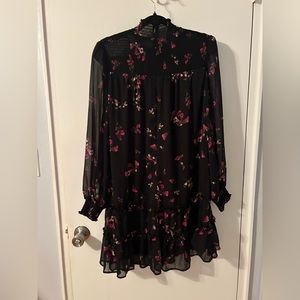 CeCe ruffled floral dress
